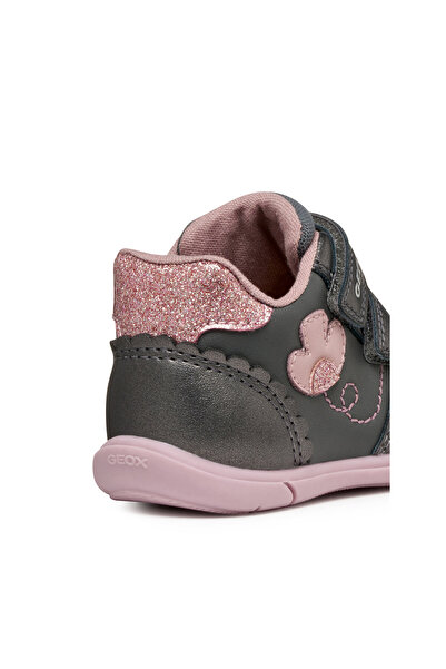 Geox Girls Sneakers Dk Grey/Rose B Zapito B566DC 0NFB
