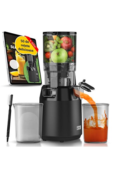 LEBENLANG Slow Juicer Presare la Rece | Tub 135 mm | 250W | Recipient 1L | Fa...
