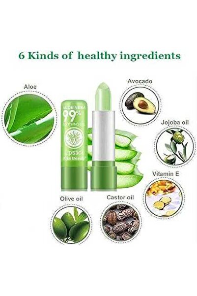 genric 2-Pack Aloe Vera Color-Changing Lipstick & Moisturizing Lip Balm