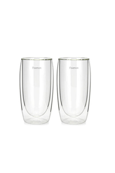 Fissman Set de 2 pahare Fissman-Frappe, sticlă borosilicată, 7,5x15 cm, 350 ml, transparente