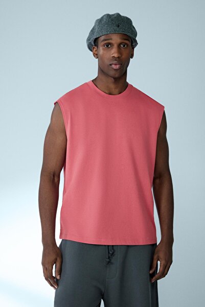 Bershka Basic sleeveless T-shirt