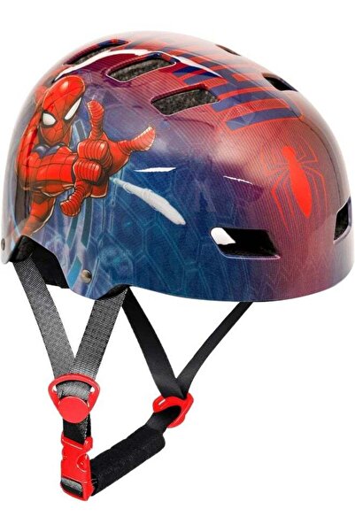 SPARTAN خوذة سبايدرمان للأطفال من مارفل، لون أزرق، مقاس صغير (51-54 سم)، متعد...