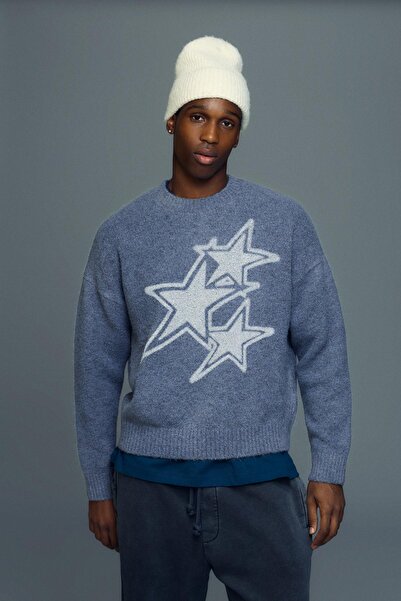 Bershka Baskılı kazak