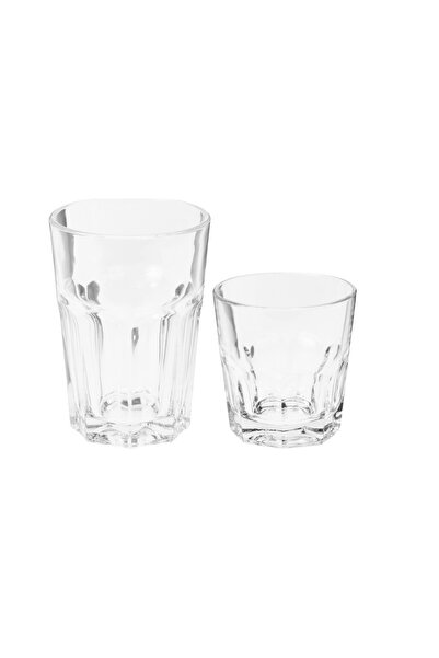 Excellent Houseware Set of 12 glasses, heat-resistant glass, 8 cm, 250/360 ml...