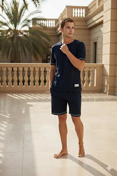 KLY New Season 2026 Men's Crew Neck Luxury Design Shorts Set