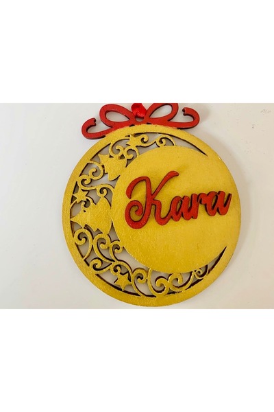 Bee Funky Personalized Wooden Ornament with Name