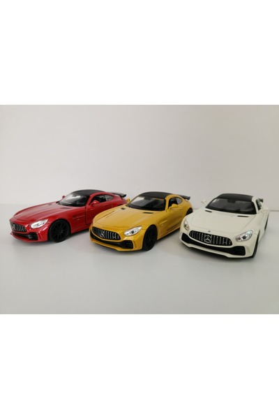 WELLY Marka Mercedes Benz AMG GTR 3'lü Oyuncak Araba