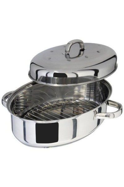 JUDGE Tavă ovală Specialty Cookware cu bază termică, oțel inoxidabil, 32x22x1...