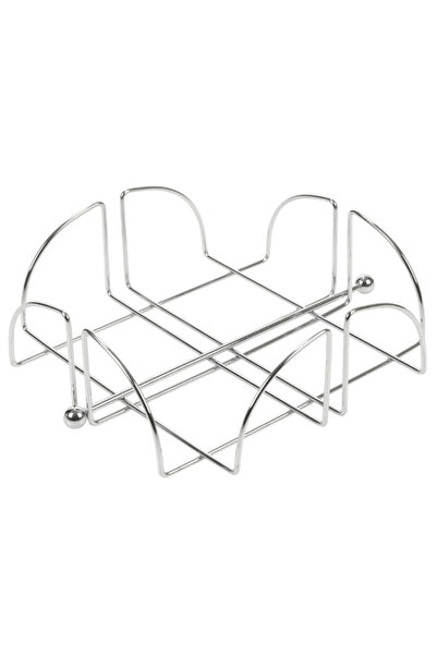 Excellent Houseware suport pentru șervețele, oțel cromat, 19x19x6 cm, argintiu