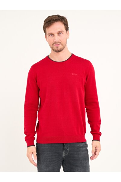 Lee Cooper Men's long-sleeved sweater in solid color