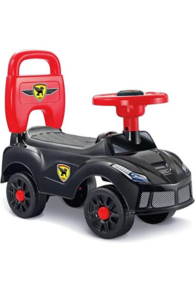 unbranded Ride-on car toy for children with steering wheel and backrest (Black)