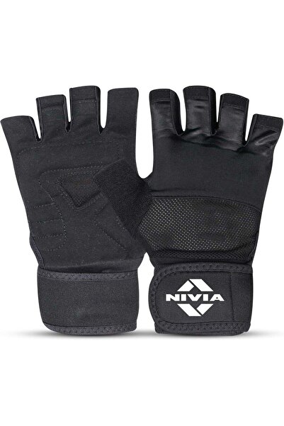 Nivia قفازات رفع الأثقال والتمارين الرياضية من إندورو مع دعم للمعصم، مصنوعة م...