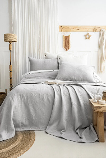 Şaheser Home Collection Σετ κουβερλί Julia Jacquard, Ύφασμα ζακάρ από 100% βα...