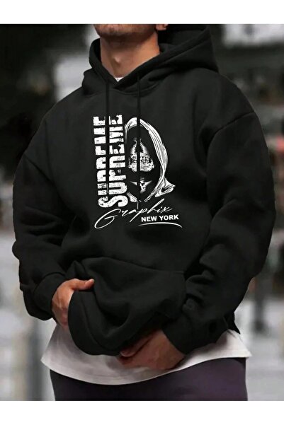 ship master Motocicletă Route 66 pentru bărbați cu imprimeu cu glugă Swea tricou - Model de iarnă în stil motociclist vintage