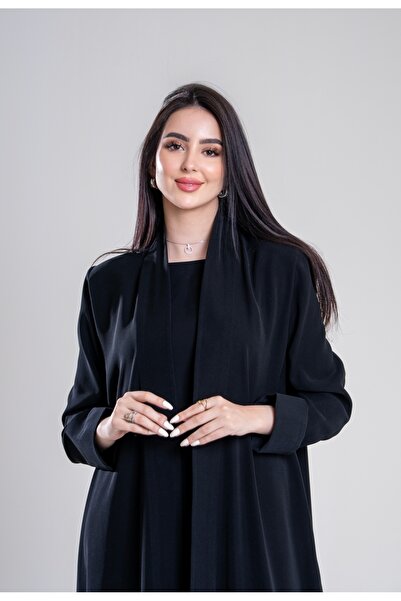 Al Afnan Boutique عبايه قصة بليزر بقماش الكريب الملكي