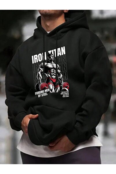 ship master Motocicletă Route 66 pentru bărbați cu imprimeu cu glugă Swea tricou - Model de iarnă în stil motociclist vintage