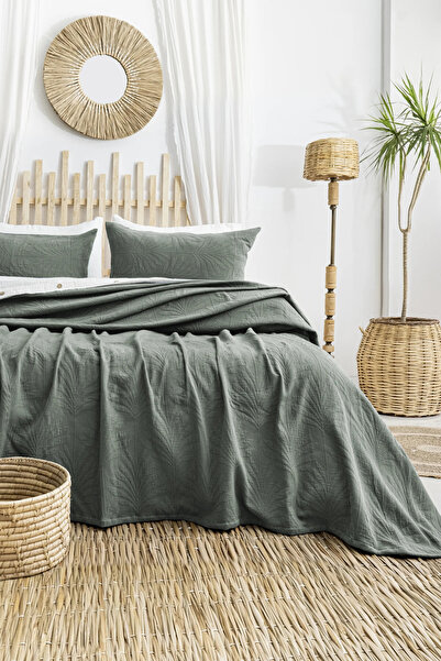 Şaheser Home Collection Σετ κουβερλί Silvia Jacquard, 100% βαμβακερό ύφασμα ζ...