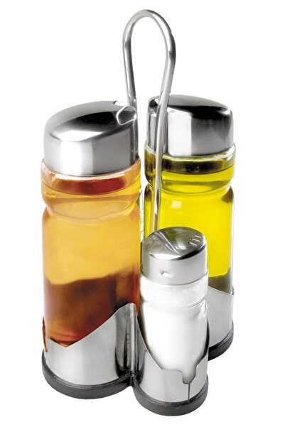 iBiLi Σετ 5 τεμαχίων oliviera, ανοξείδωτο ατσάλι/γυαλί, 175 ml, ασημί/διαφανές