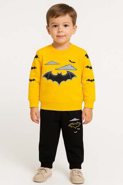 tinitins Yarisa Printed 100% Cotton Boy's Suit