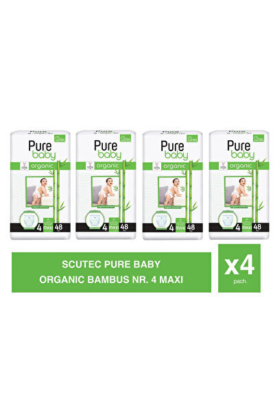 Pure Baby PureBaby Set of 4× Bamboo Diapers No. 4