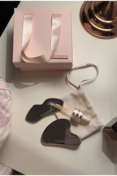 MAHLA Dr.Mahl’a Gua sha - 2'Li - Metal Yüz Masaj Aleti - Paslanmaz Çelik