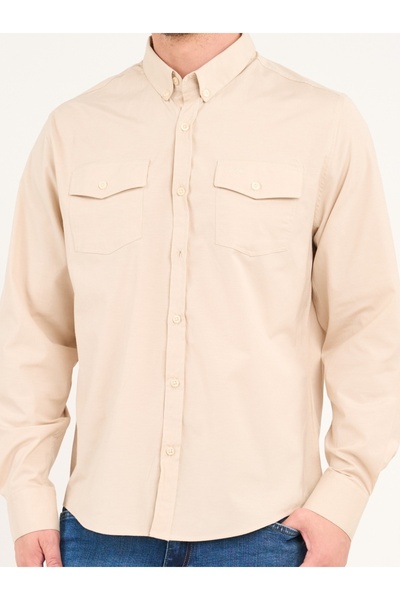 Lee Cooper Camasa barbat maneca lunga de culoare uniforma