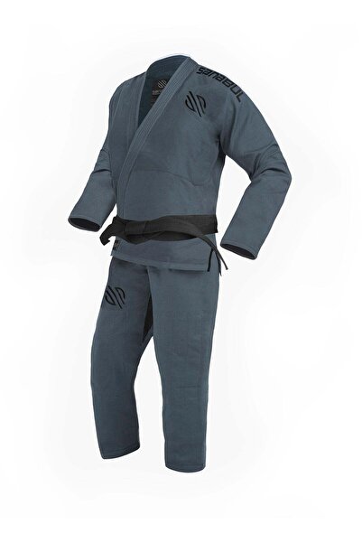 Sanabul بدلة جيو جيتسو أساسية للرجال | قطن خفيف الوزن معالج ضد الانكماش | معتمدة من الاتحاد الدولي للجيو جيتسو البرازيلي (رمادي، A1)