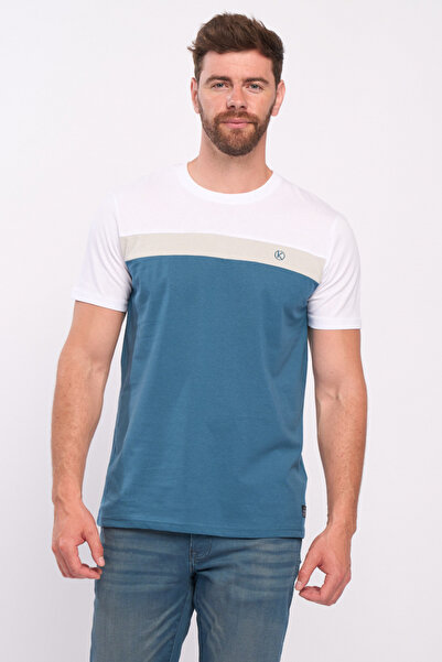 KVL by KENVELO Tricou barbat cu detalii logo