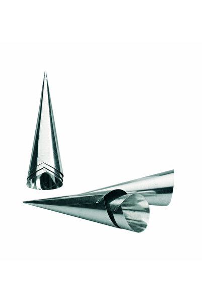 iBiLi Set de 6 forme de cornet Ibili-Classic, oțel inoxidabil, 3,5x11 cm, argintii