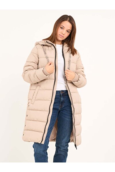 Lee Cooper Women's long jacket with hood and zipper