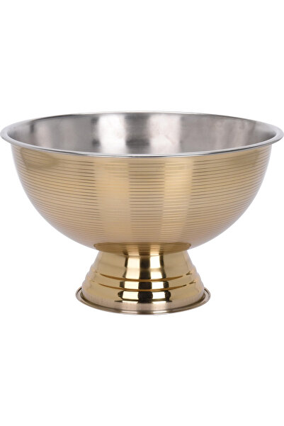 Excellent Houseware smoothie bowl with stand, stainless steel, 39x24 cm, gold