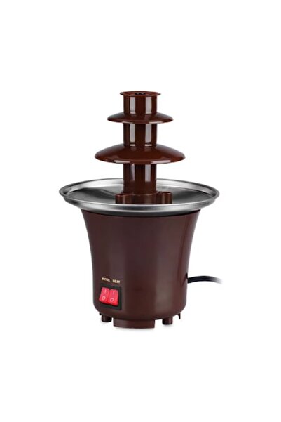 HOZRO Mini Chocolate Fountain, 3-tier, 65W, brown