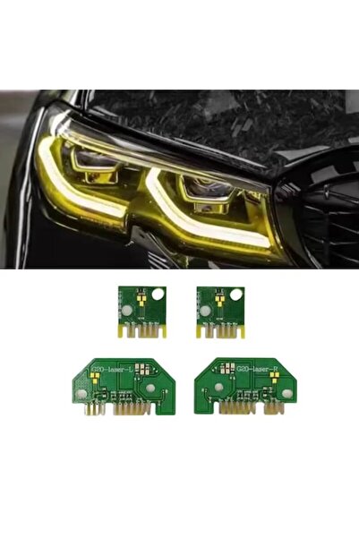 Xentech Light Set de 4 faruri LED DRL Angel Eyes galbene pentru BMW G20/G21 CSL – versiunea europeană