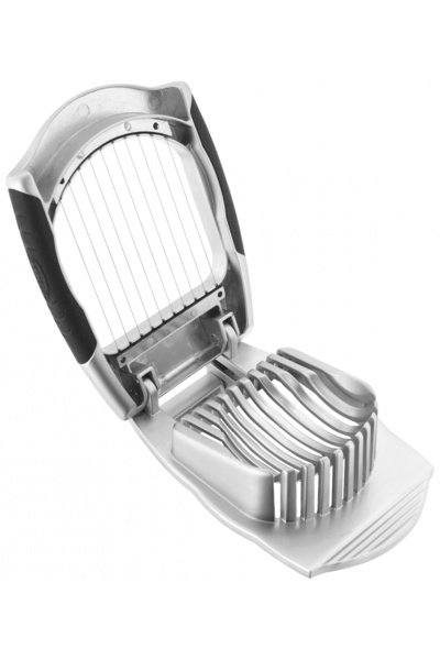 STELLAR feliator de ouă, aliaj de zinc, 11x8x3,4 cm, argintiu