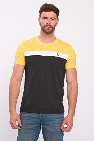 KVL by KENVELO Men's short sleeve t-shirt with applied logo