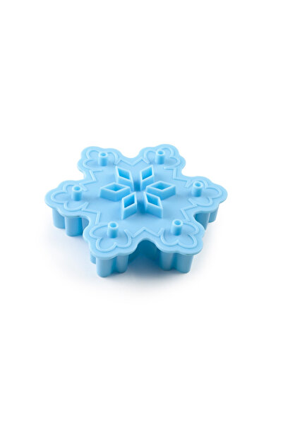 iBiLi snowflake cookie mold, plastic, 10 cm, blue