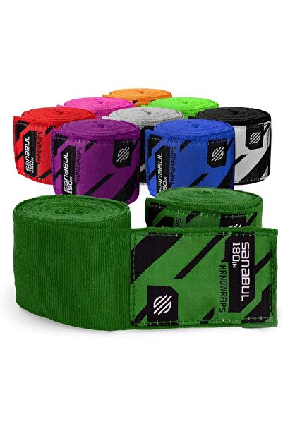 Sanabul Elastic Professional 180 inch Handwraps (Forest Green)