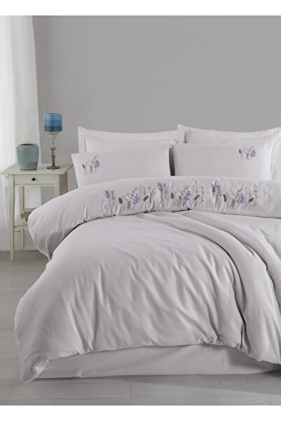 Şaheser Home Collection طقم غطاء لحاف مطرز من نيلدا، 100% قطن، طقم مزدوج مكون...