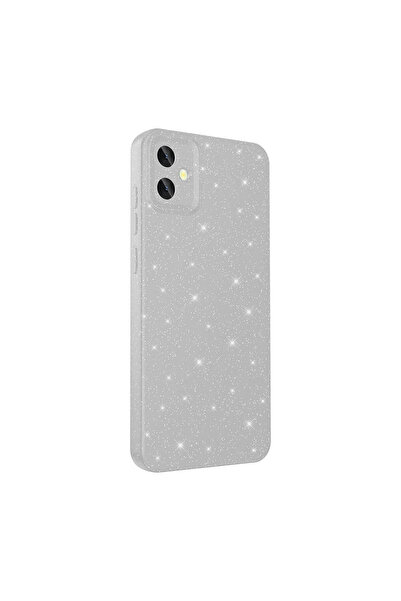 Sionel غطاء حماية للكاميرا لهاتف Galaxy A05، غطاء فاخر من القطن اللامع - فضي