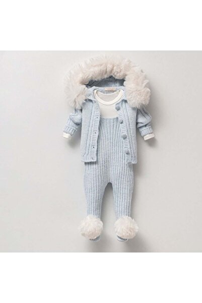 Nipperland Unisex Örgülü Salopet Takım