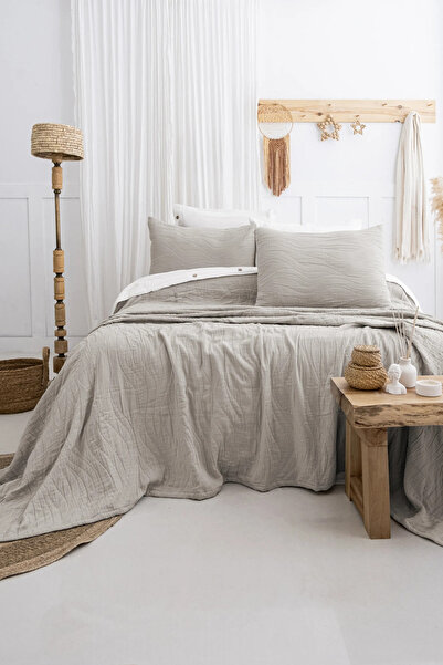 Şaheser Home Collection Σετ κουβερλί Janna Jacquard, με απαλή υφή, 100% βαμβα...