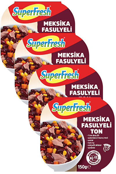 SuperFresh Meksika Fasulyeli Ton Balığı 150 gr x 4 Adet