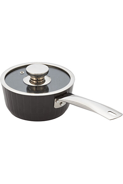 JUDGE Cratiță Evertough cu capac, oțel inoxidabil/aluminiu, 20 cm, neagră