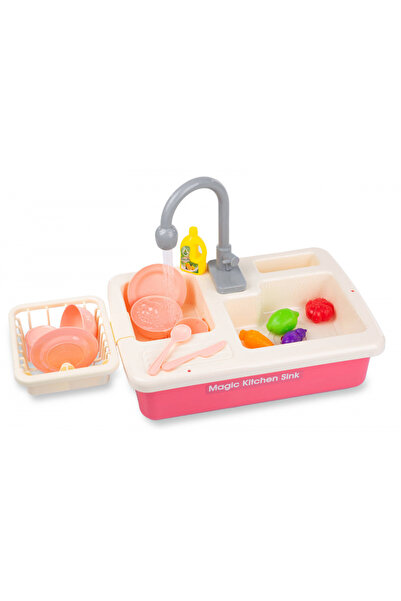 kinderplay Chiuveta cu robinet functional si accesorii incluse Magic Kitchen ...