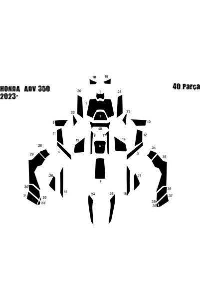 Marscockpitdesign وسادة خزان هوندا ADV 350 وطلاء جرينج