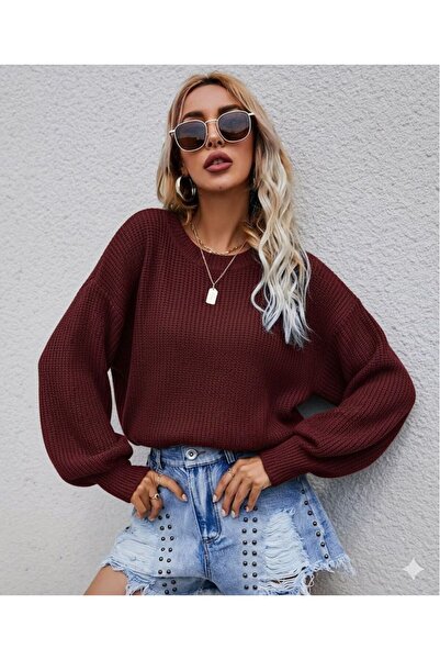 BW Bravely Wear سترة نسائية محبوكة بياقة دائرية