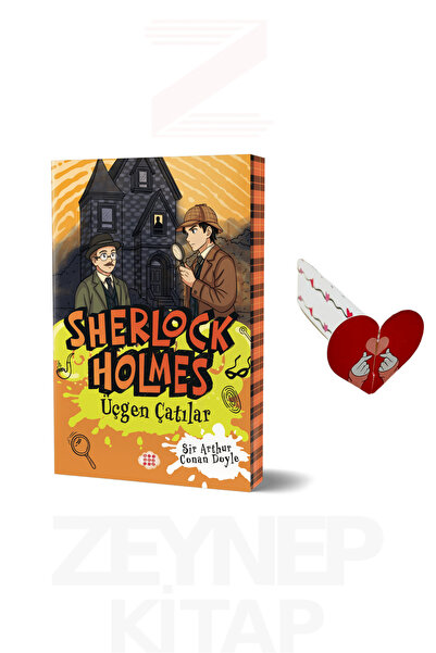 dokuzyayinlari Sherlock Holmes 7 Üçgen Çatılar (Özel Tasarım Kalp Ayraç Hediye)