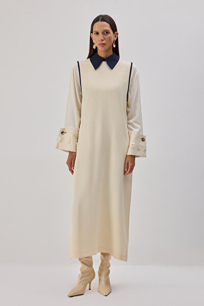 Touché Privé Shirt Collar Crepe Jilet