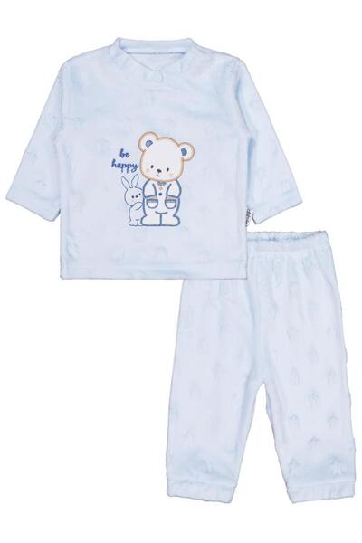 Minidamla Rabbit Bear 2-Piece Set 1-6 Months - Blue 3-6 Months