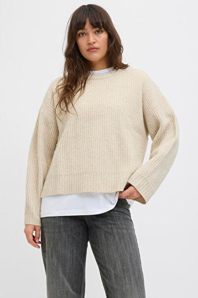 Jack & Jones Women's Wool Karisimli Wide Fit Sweater - Sigga